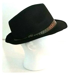 New Black Nylon Fedora